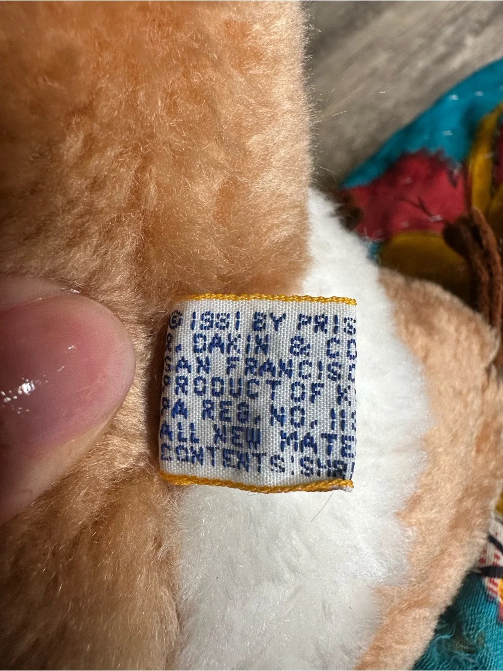 Vintage 1981 Dakin Mouse Plush Stuffed Animal Brown White Long Tail 10”